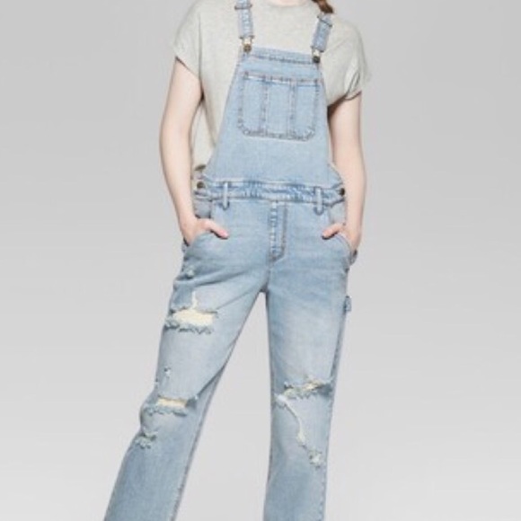 wild fable denim overalls